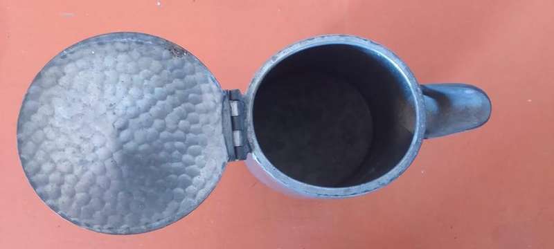 Pewter Coffee/Water/Tea - Cane Handle
