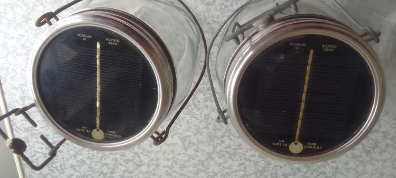 3 x SOLAR  CONSOL JAR LIGHT