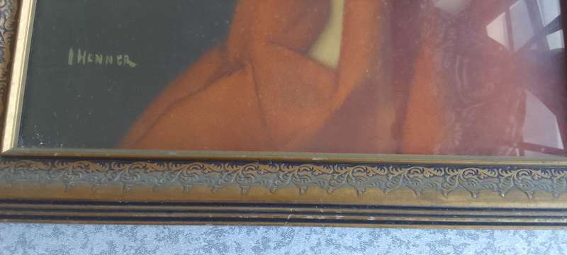 Saint Fabiola By  Jean Jacques Henner Framed  - Possible Lithographic/Print