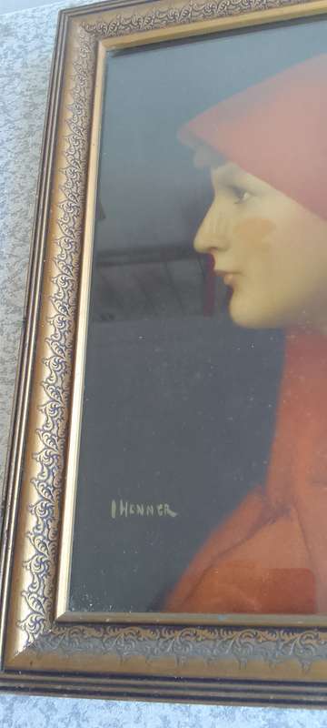Saint Fabiola By  Jean Jacques Henner Framed  - Possible Lithographic/Print