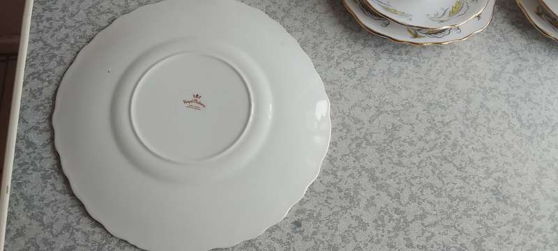 "Royal Malvern" Trio Sets With Cake Plate Bone China Made in England