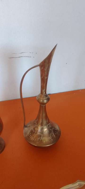 A Collection Of Brass Items