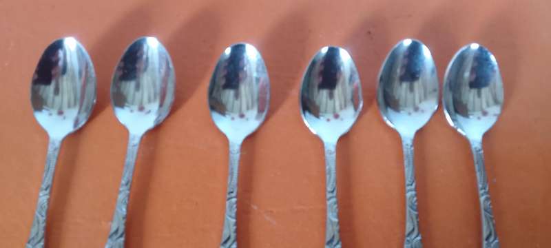 Vintage Elwezetta Chrome Plate Tea Spoons