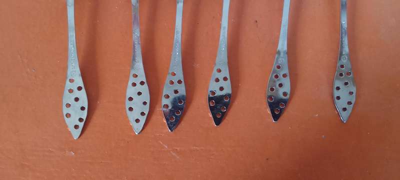 Vintage Elwezetta Chrome Plate Tea Spoons
