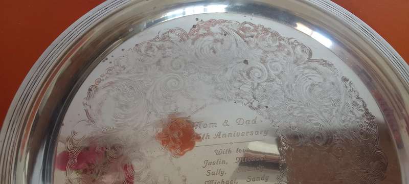Silver Plated Tray And Serving Plate