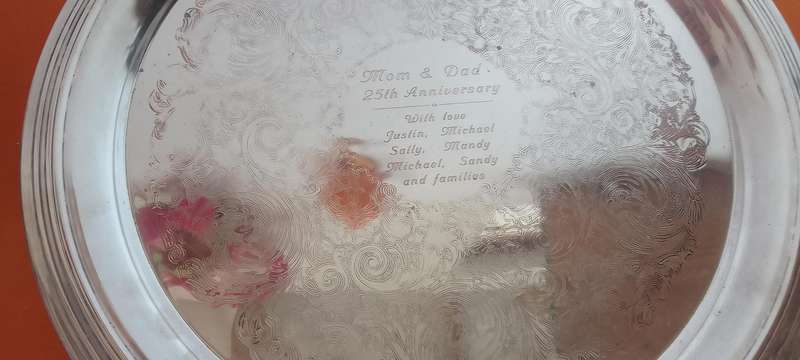 Silver Plated Tray And Serving Plate