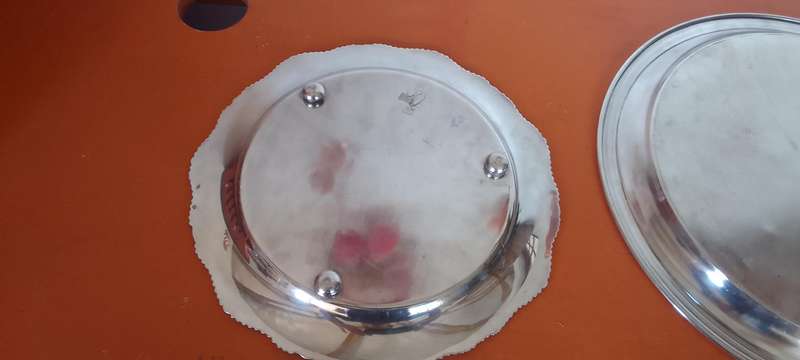 Silver Plated Tray And Serving Plate