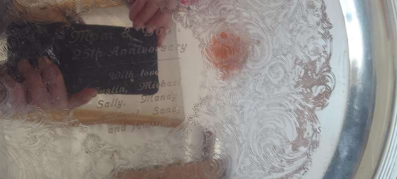 Silver Plated Tray And Serving Plate
