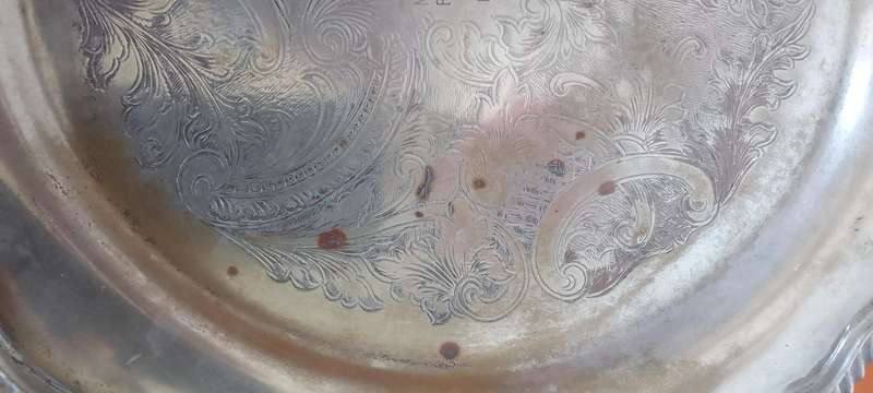 Silver Plated Tray And Serving Plate