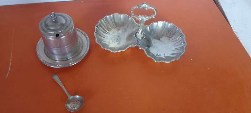A Collection Of Silver Plated Items
