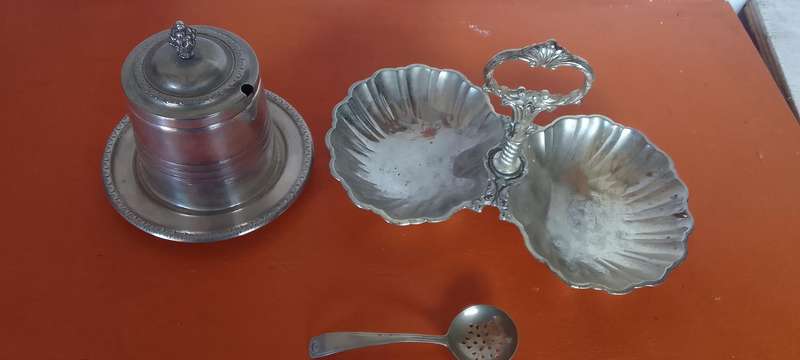A Collection Of Silver Plated Items
