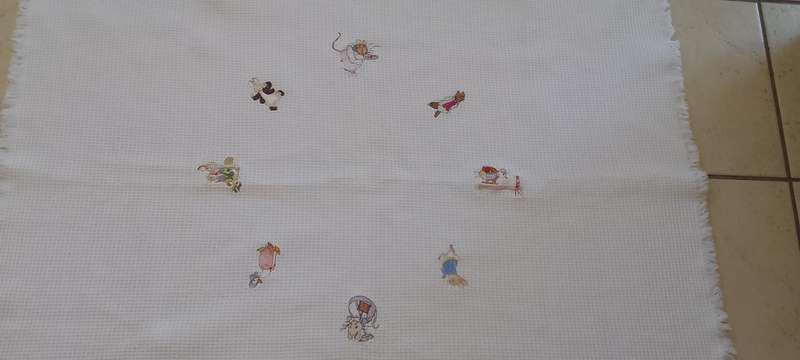 Stunning  Embroidered Baby Blanket