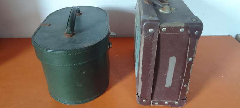 Vintage Cheney England Vanity Case And Mini School Case