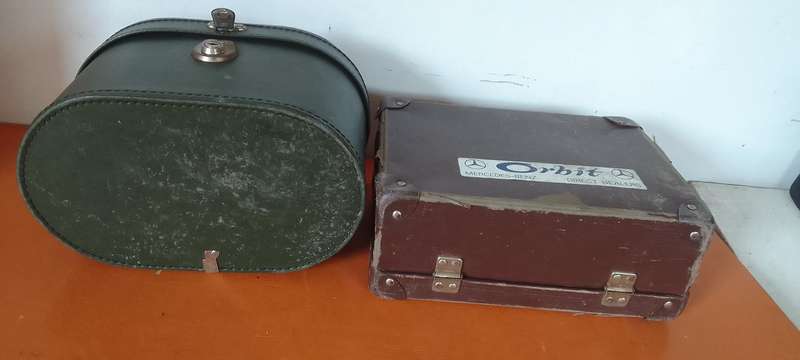 Vintage Cheney England Vanity Case And Mini School Case