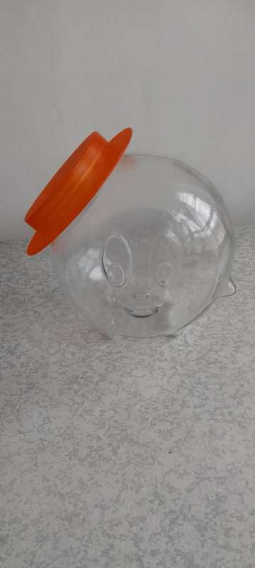 SMILE-DESIGN BORGONOVO ITALY-GLASS-COOKIE CANDY JAR
