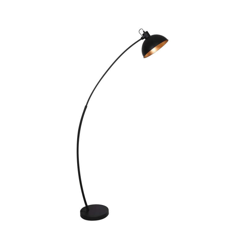 LAMP FLOOR-BLACK METAL