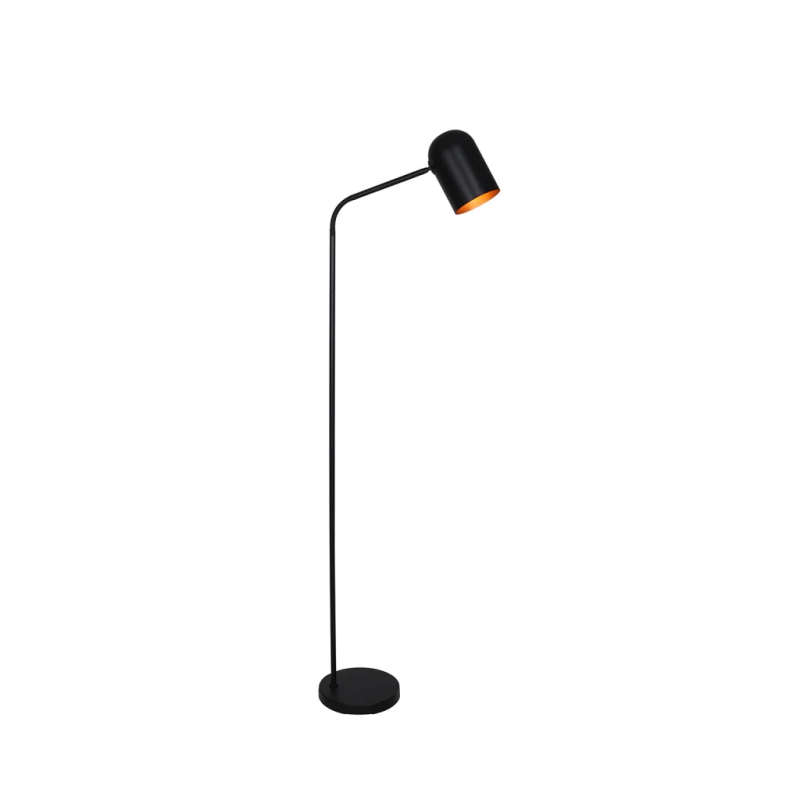 LAMP FLOOR-BLACK METAL