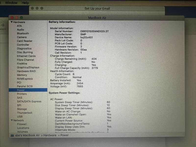 MACBOOK  AIR 11 INCH 2010