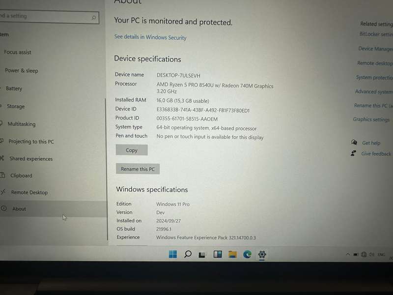 HP EliteBook 845 G11 14-inch WUXGA Laptop - AMD Ryzen 5 PRO 512GB SSD 16GB RAM LTE