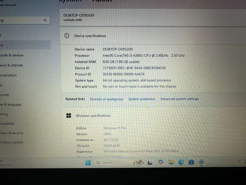 Dell Latitude 5580