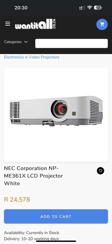 NEC Corporation NP-ME361X LCD Projector