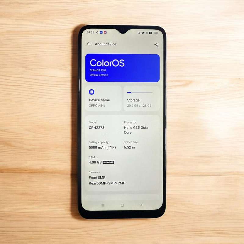 OPPO A54s 128GB Single Sim