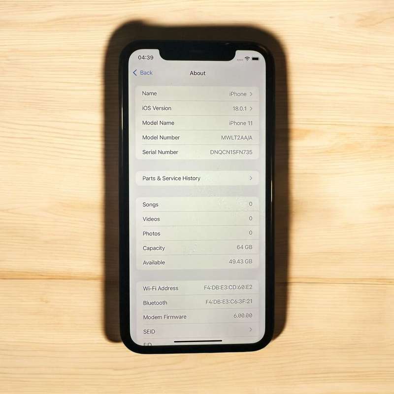 I PHONE 11 64GB 75% BATTERY MINT