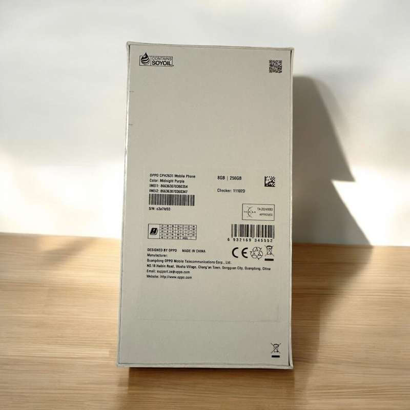 OPPO A60 256GB LTE Dual Sim - Midnight Purple New Sealed
