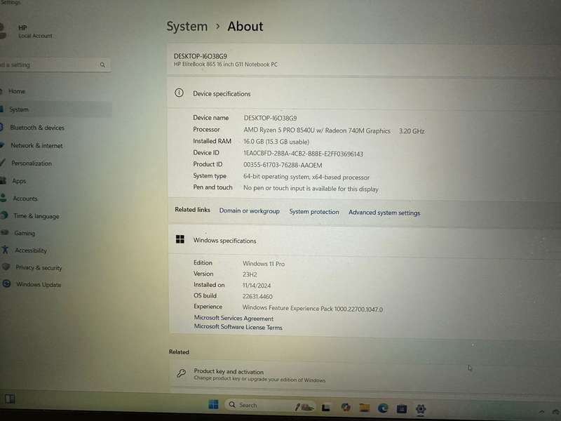 HP EliteBook 865 G11 - Ryzen 5 PRO 8540U, 16GB, 512GB SSD Mint With Hp Warranty