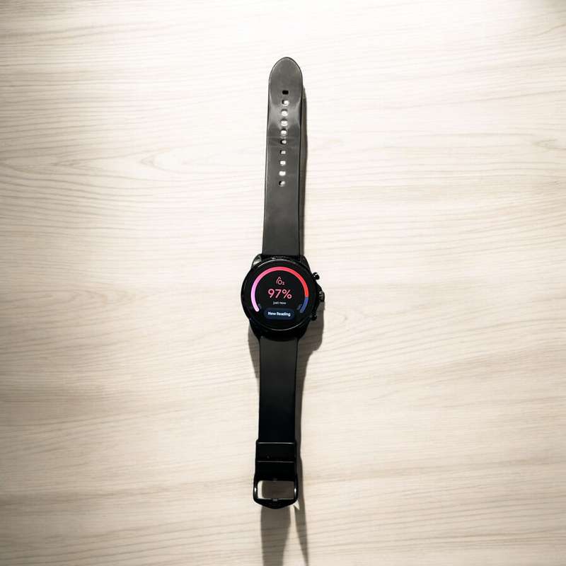 FOSSIL GEN 6 SMARTWATCH BLACK SILICONE DW13F2