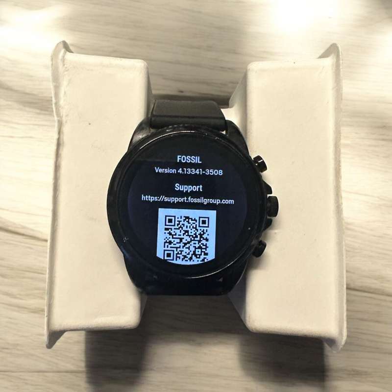 FOSSIL GEN 6 SMARTWATCH BLACK SILICONE DW13F2