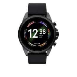 FOSSIL GEN 6 SMARTWATCH BLACK SILICONE DW13F2