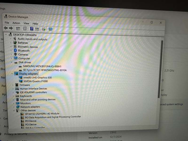 HP ZBook 15 G5    Core i7-8750H / 15.6 FHD / 32GB RAM / 512GB SSD & 256GB SSD NVIDIA QUADRO P1000