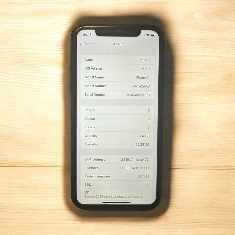 i PHONE XR 64GB   84% BATT HEALTH