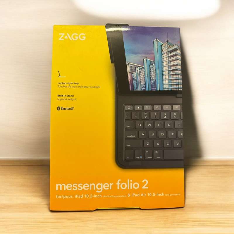 Zagg Messenger Folio 2 Bluetooth Keyboard Case for iPad 10.2''/10.5''