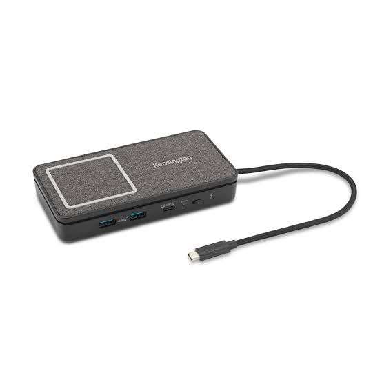 Kensington SD1700P USB-C Dual 4K Portable Mobile Dock with Qi Charging
