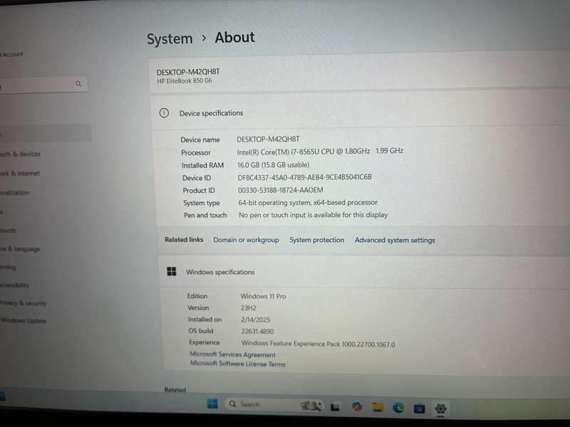 Hp Elitebook  850 G6