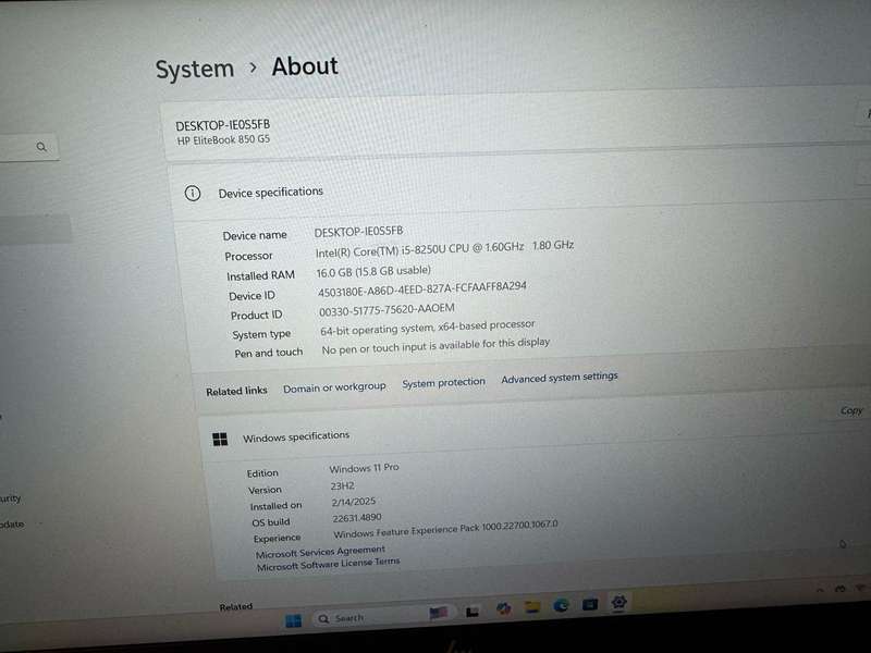 Hp Elitebook 850 G6