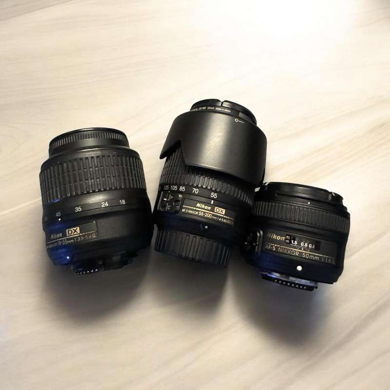Nikon D3200 Digital SLR With 3 Lenses