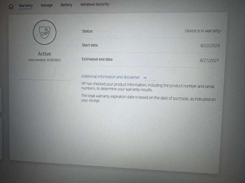HP EliteBook 865 G11 - Ryzen 5 PRO 8540U,Amd Radeon [TM] Graphics 16GB , 512GB SSD Mint Hp Warranty