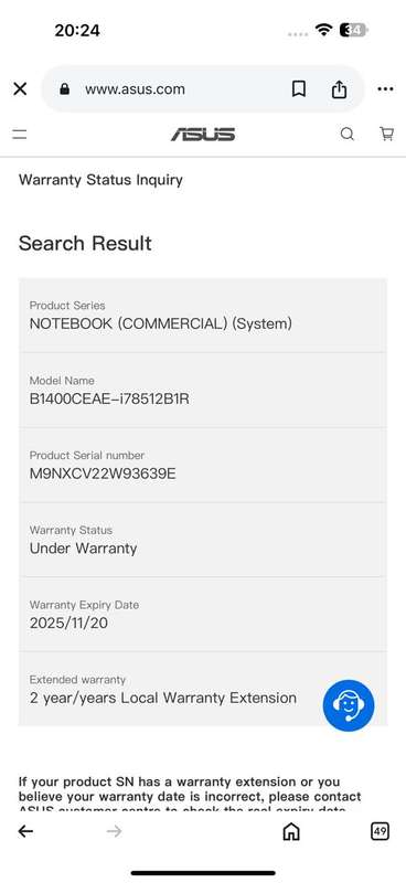 ASUS ExpertBook B1400  i7 11th gen Fhd  24GB Ram  512gb ssd Asus Warranty Mint Condition