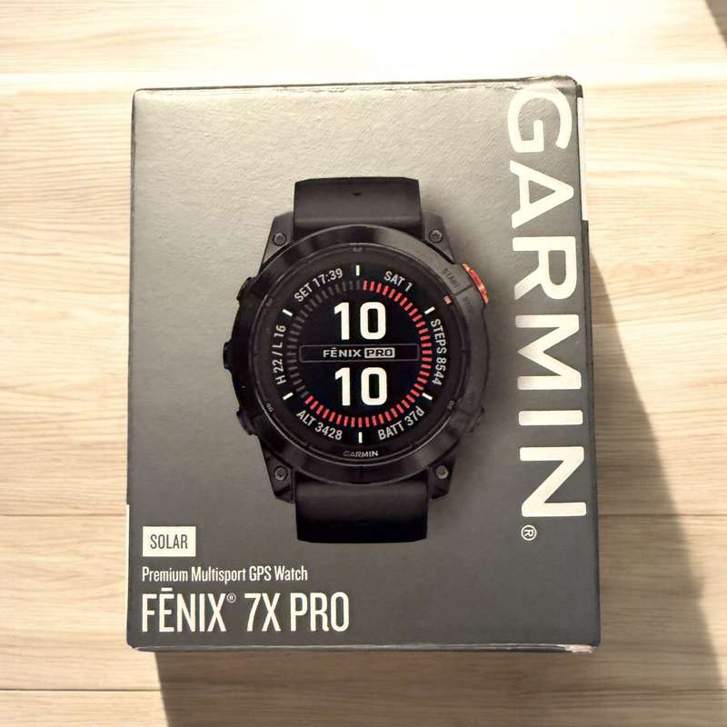 Garmin Fenix 7X Pro Solar Edition Smartwatch, Slate Grey with Black band Mint as New