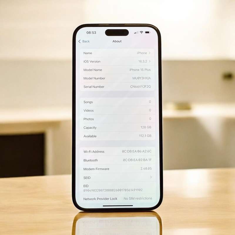I phone 15 plus 128gb 97% batt health