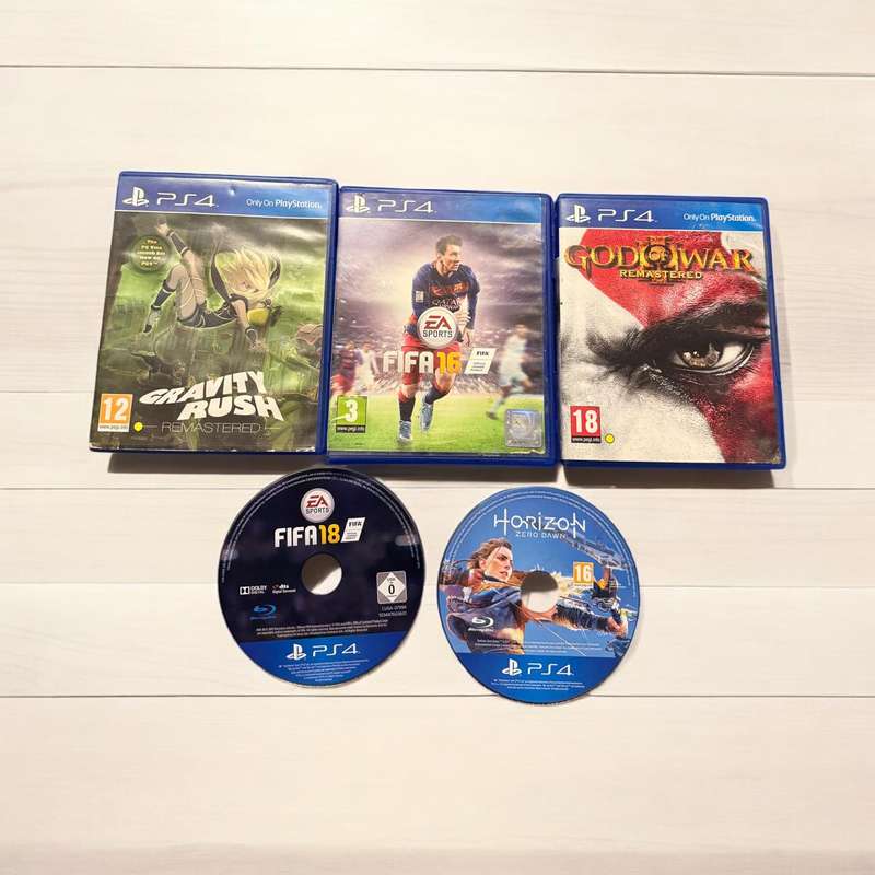 PlayStation 4 Slim 1tb Console with 2 Controllers and 5 Games