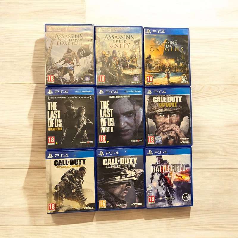 Playstation 4 Pro 1TB Console with 2 Controllers and 10 Games