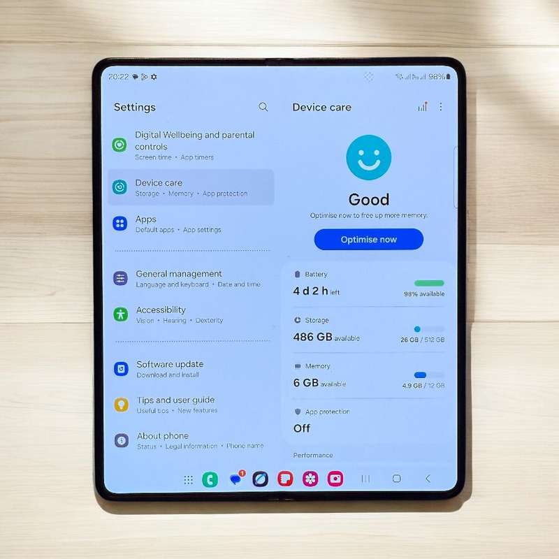 Samsung Galaxy Z Fold 5 5G (Dual Sim) 512GB Mint