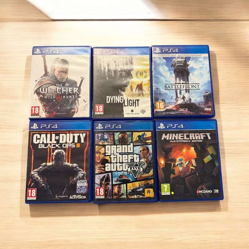 PlayStation 4 Slim 1tb Console with 2 Controllers and 10 Games