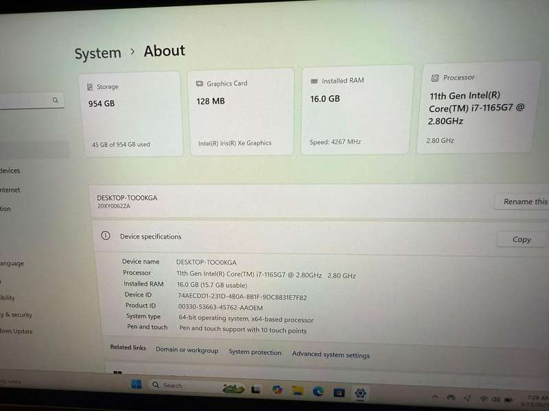 Lenovo ThinkPad X1 Yoga Gen 6 Notebook PC  Core i7-1165G7 / 14.0 WQUXGA Touch / 16GB RAM / 1TB SSD