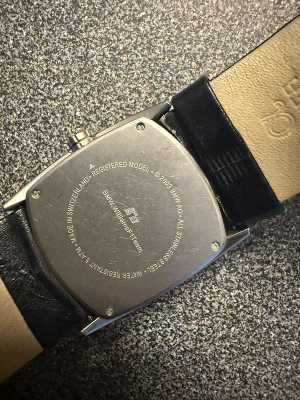BMW Williams F1 Team Formula 1 Race Motorsport Racing Sport Swiss Made Watch
