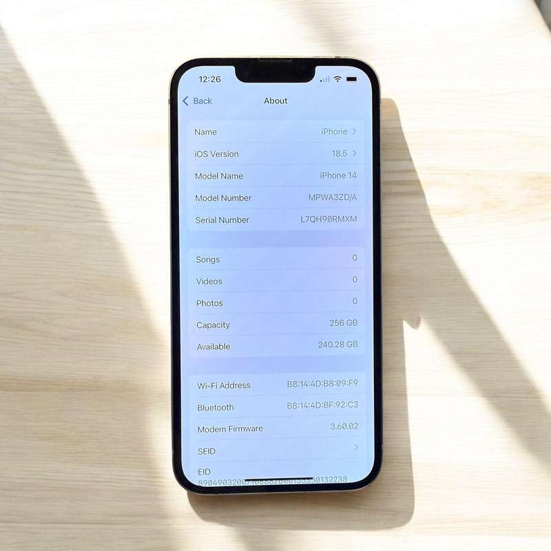 I Phone 14 256gb 83% batt health